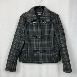 Bianca Nygard Weekend Women’s Plaid All Weather Jacket sz 10